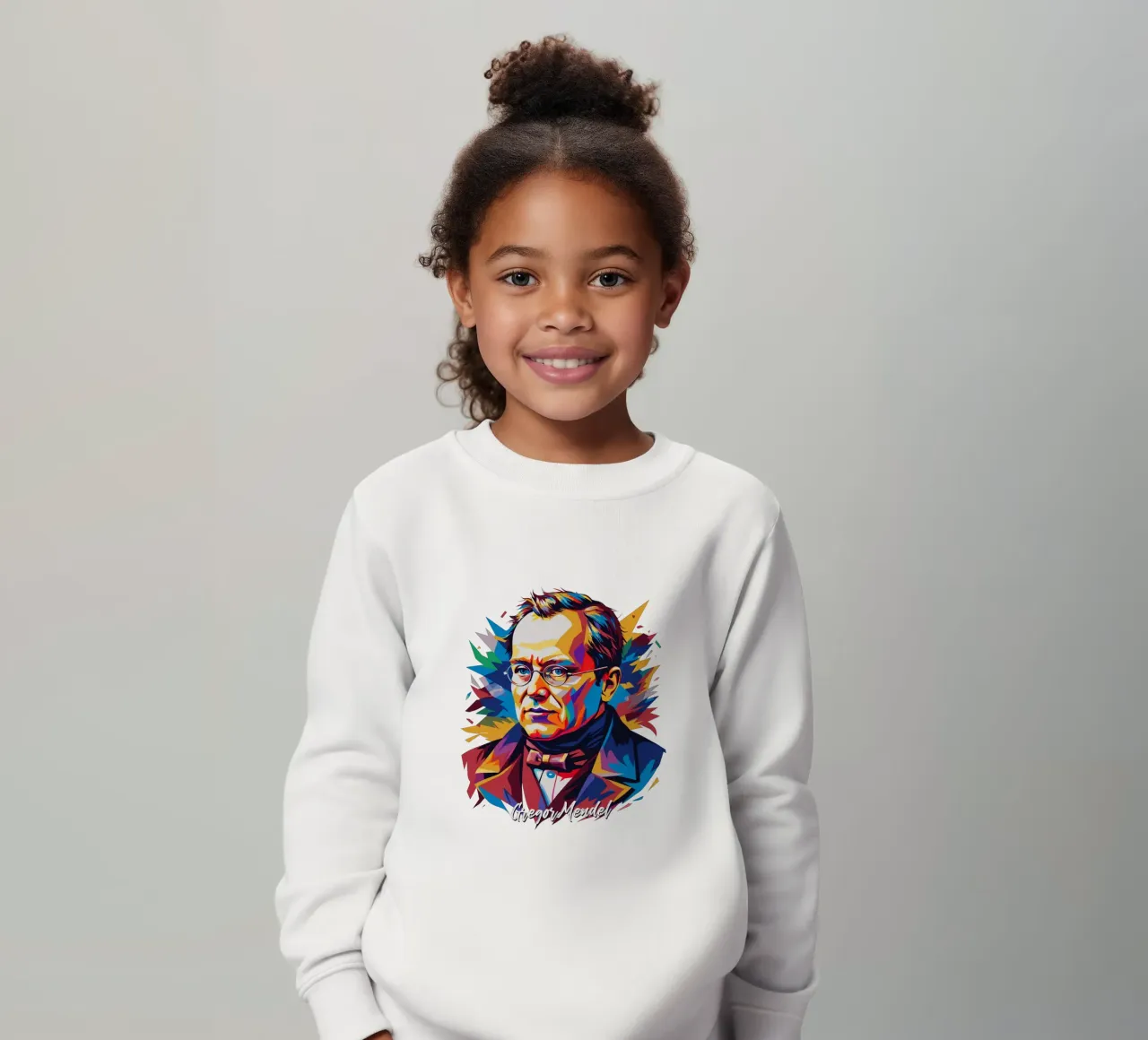 Gregor Mendel in WPAP Pop Art felpa bambino da vectorartnesia