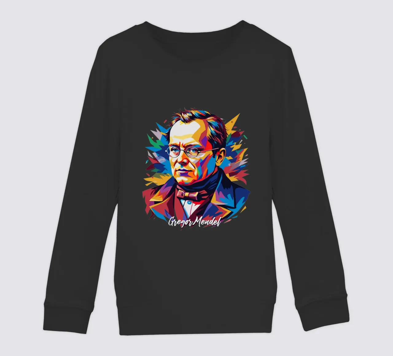 Gregor Mendel in WPAP Pop Art felpa bambino da vectorartnesia