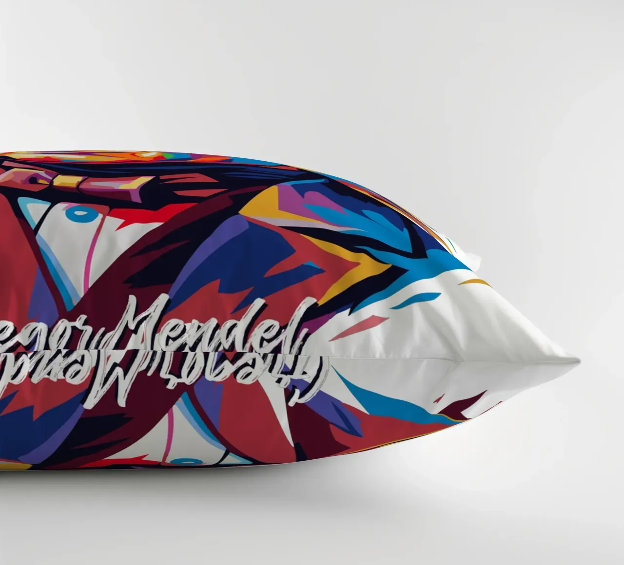 Gregor Mendel in WPAP Pop Art cuscino da vectorartnesia