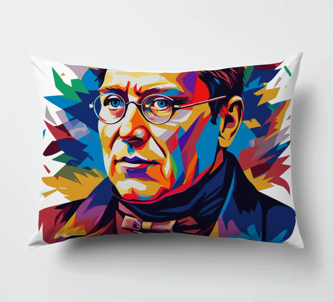 Gregor Mendel in WPAP Pop Art cuscino da vectorartnesia