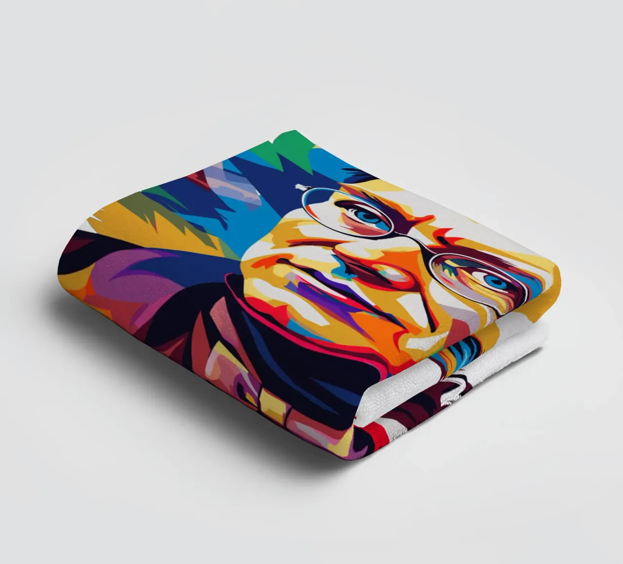 Gregor Mendel in WPAP Pop Art asciugamano da bagno da vectorartnesia