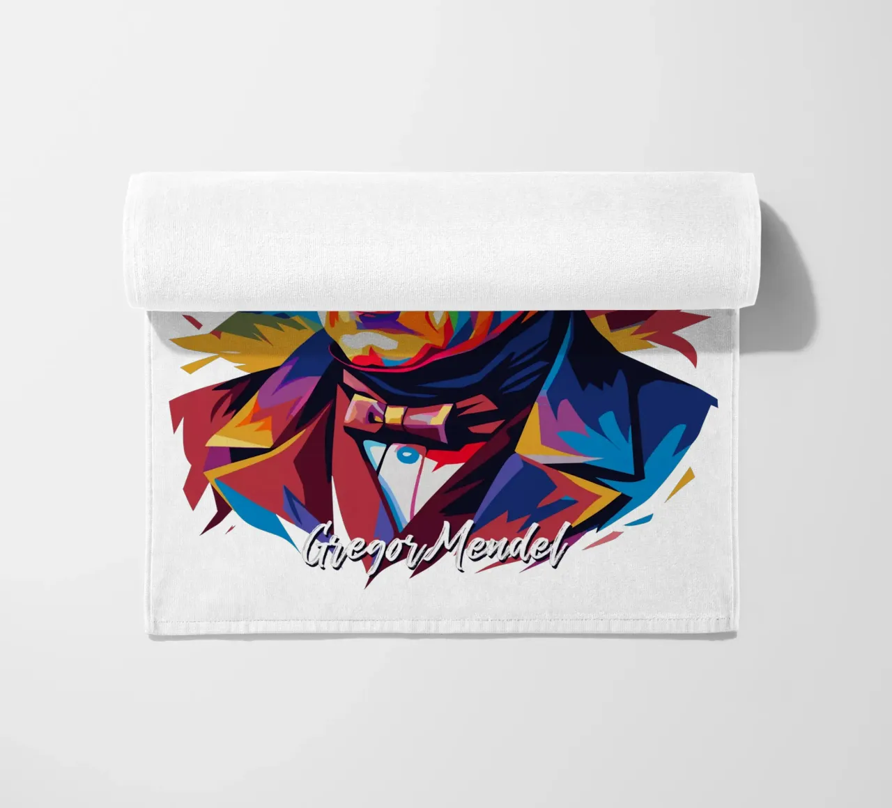 Gregor Mendel in WPAP Pop Art telo mare da vectorartnesia