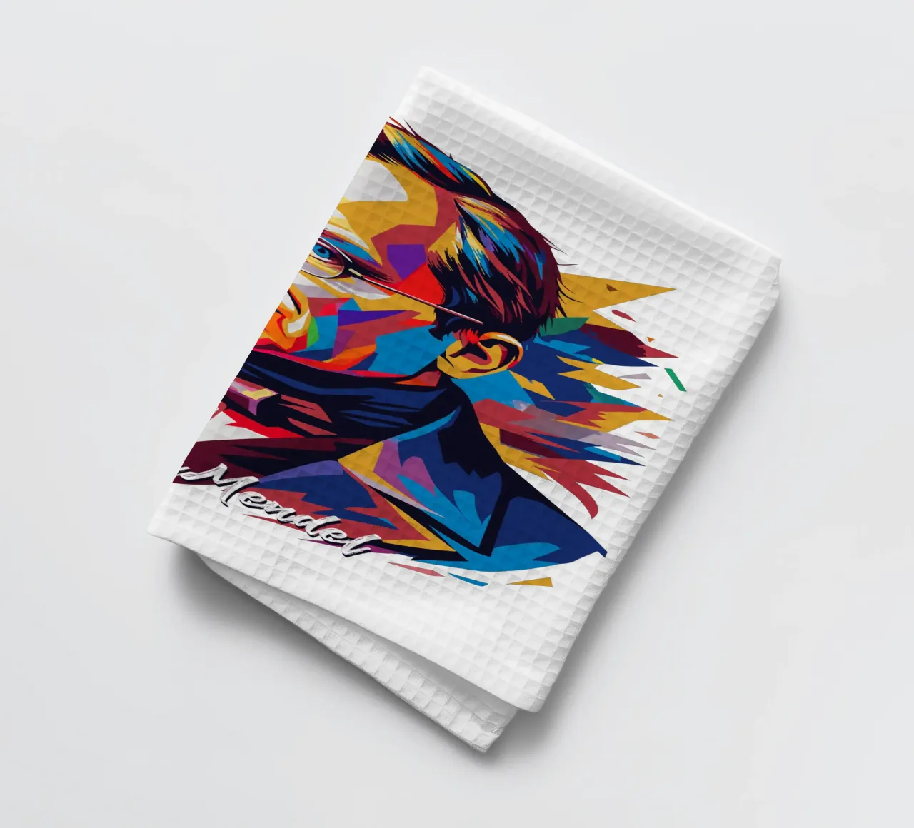 Gregor Mendel in WPAP Pop Art torchon de vectorartnesia