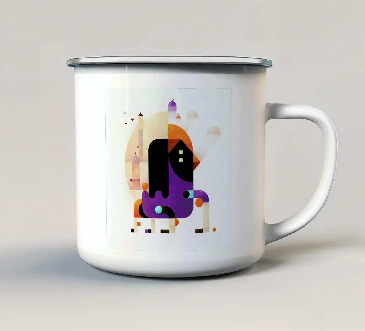 Waiting for Tomorrow taza de esmalte de Antony Squizzato