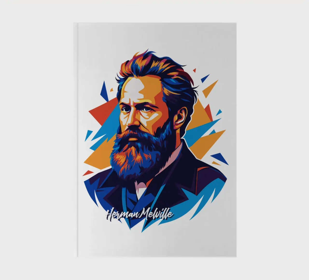 Herman Melville in WPAP Pop Art diario da vectorartnesia