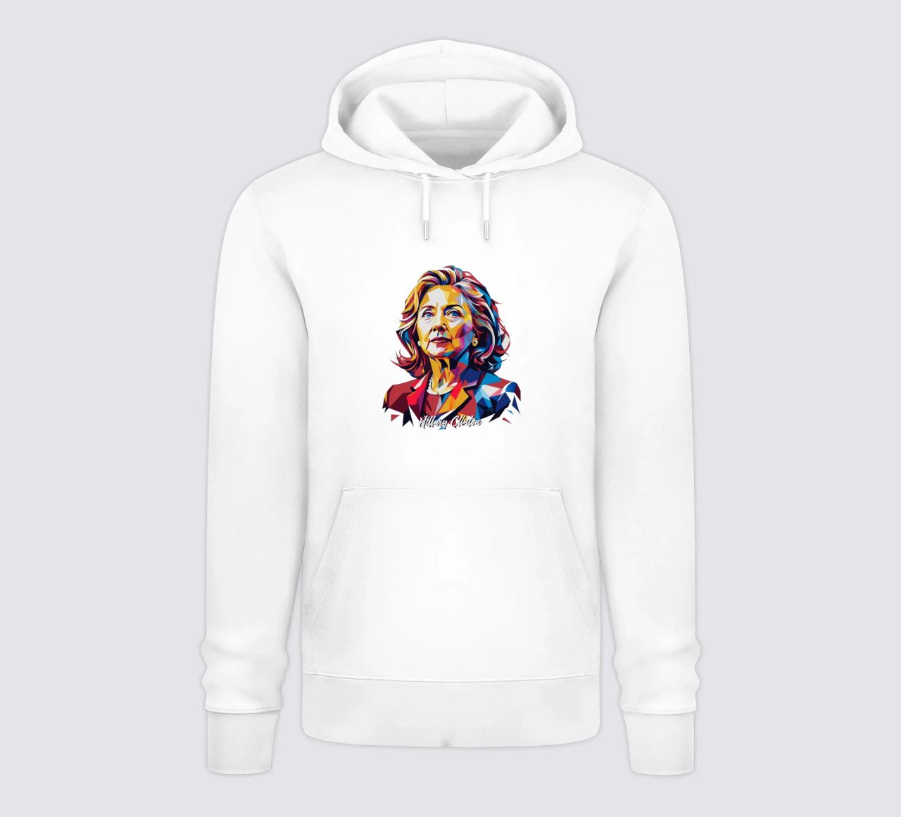 Hillary Clinton in WPAP Pop Art felpa con cappuccio da vectorartnesia