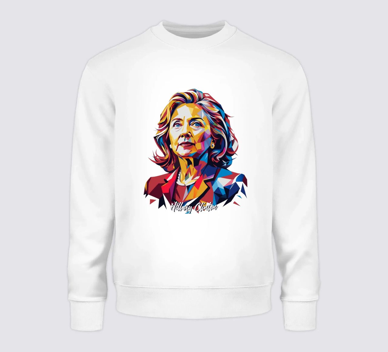 Hillary Clinton in WPAP Pop Art felpa da vectorartnesia
