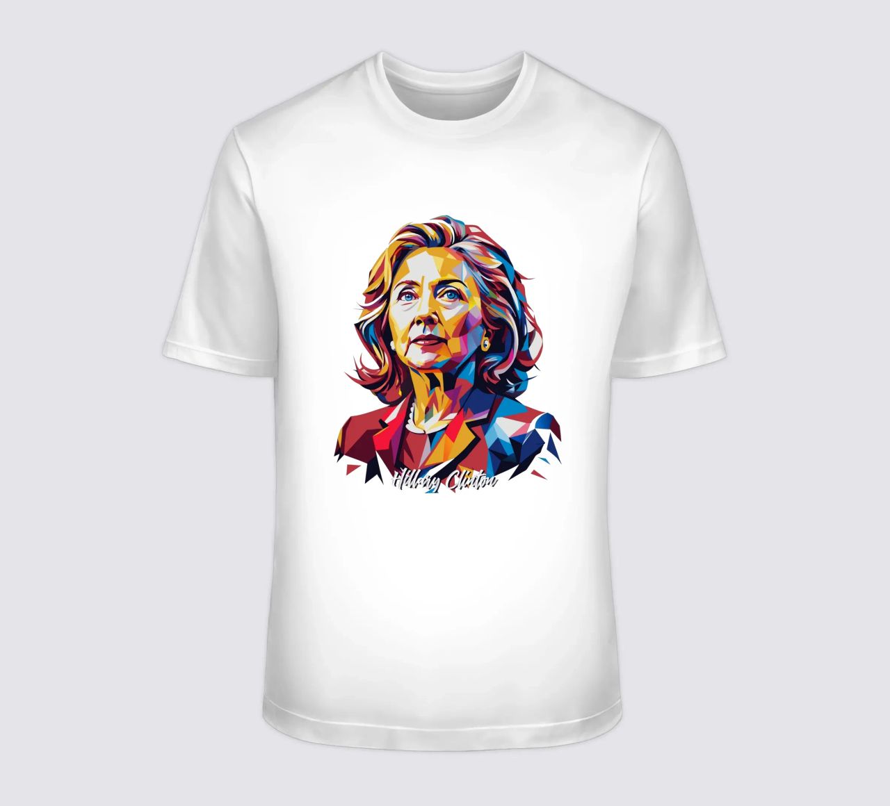 Hillary Clinton in WPAP Pop Art t-shirt da vectorartnesia