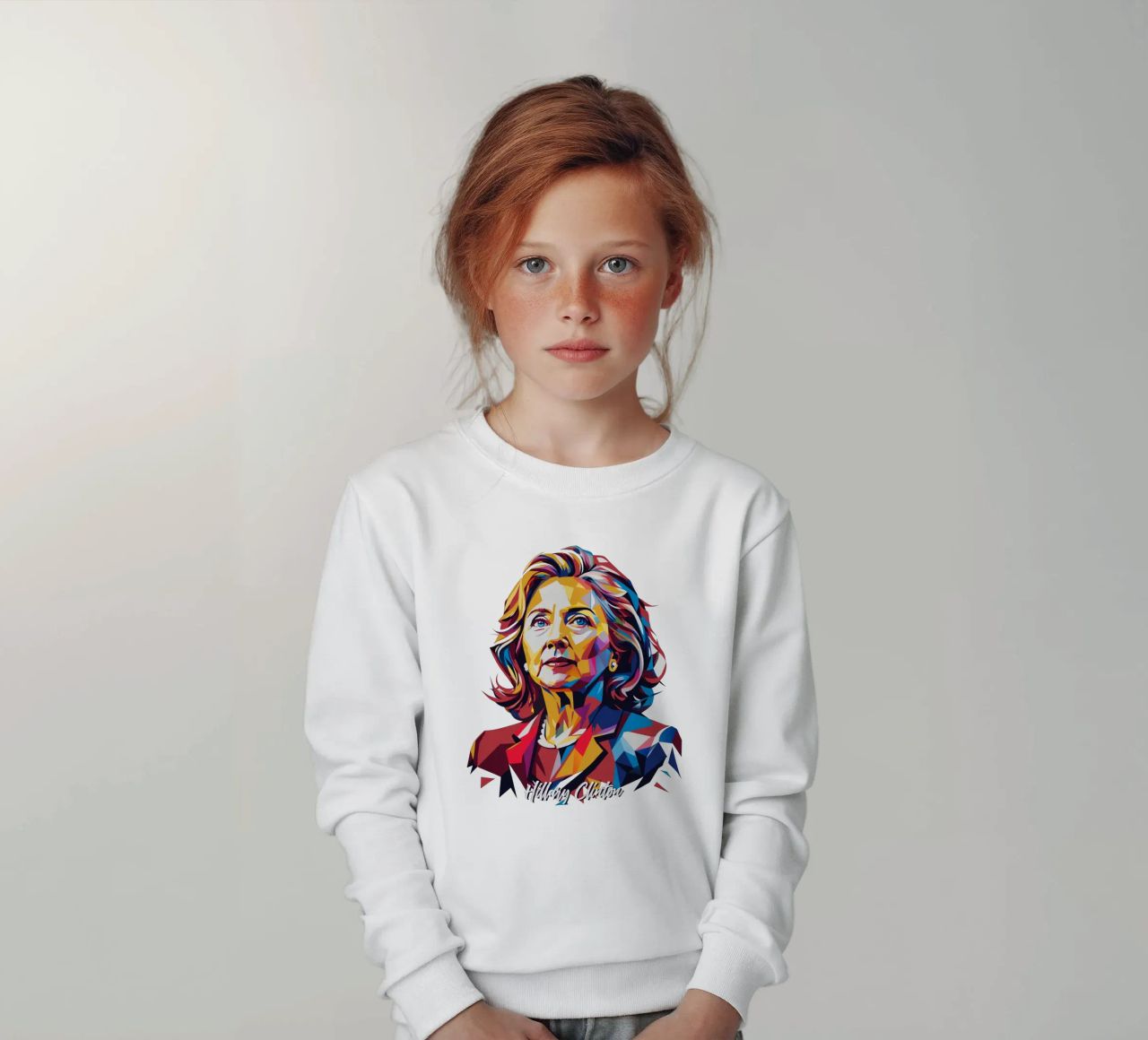 Hillary Clinton in WPAP Pop Art felpa bambino da vectorartnesia