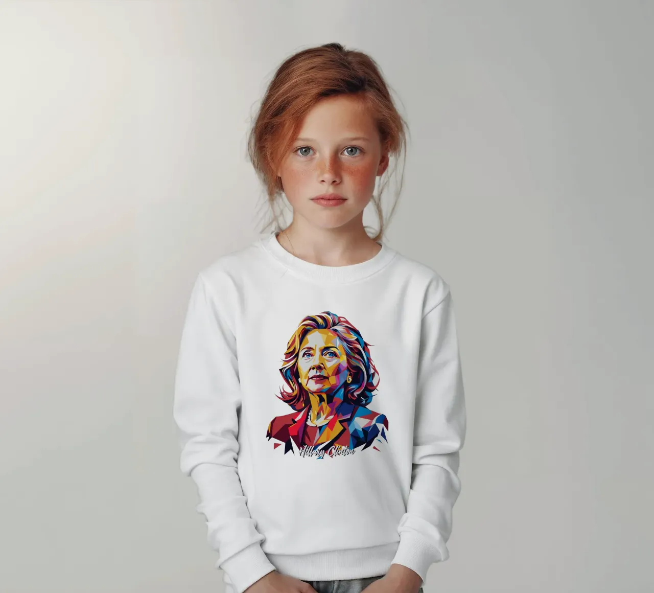 Hillary Clinton in WPAP Pop Art felpa bambino da vectorartnesia