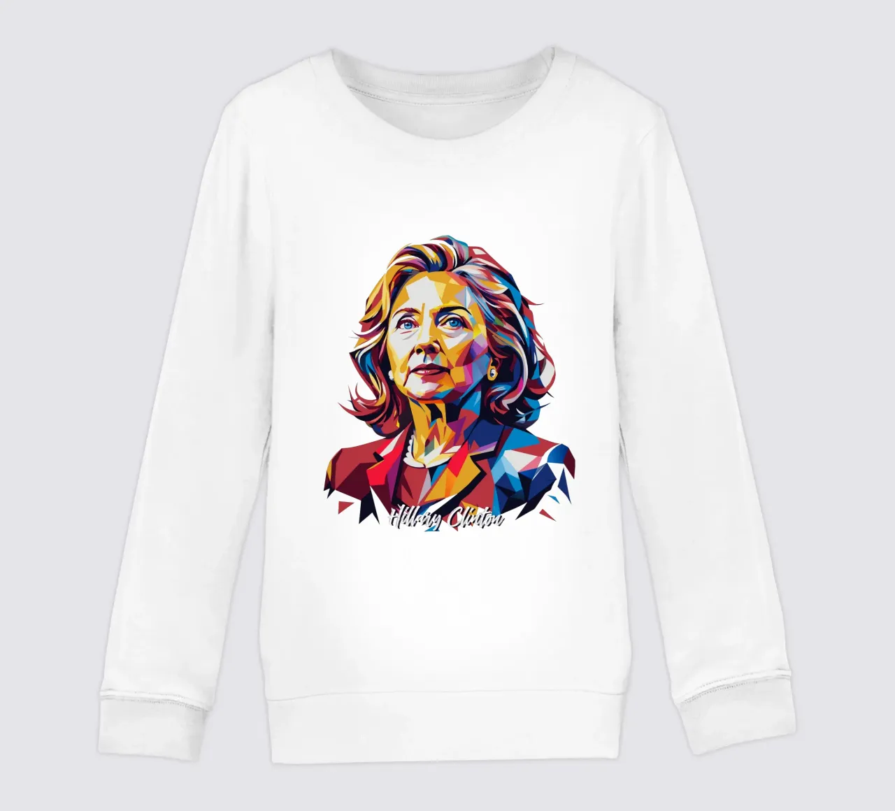 Hillary Clinton in WPAP Pop Art felpa bambino da vectorartnesia