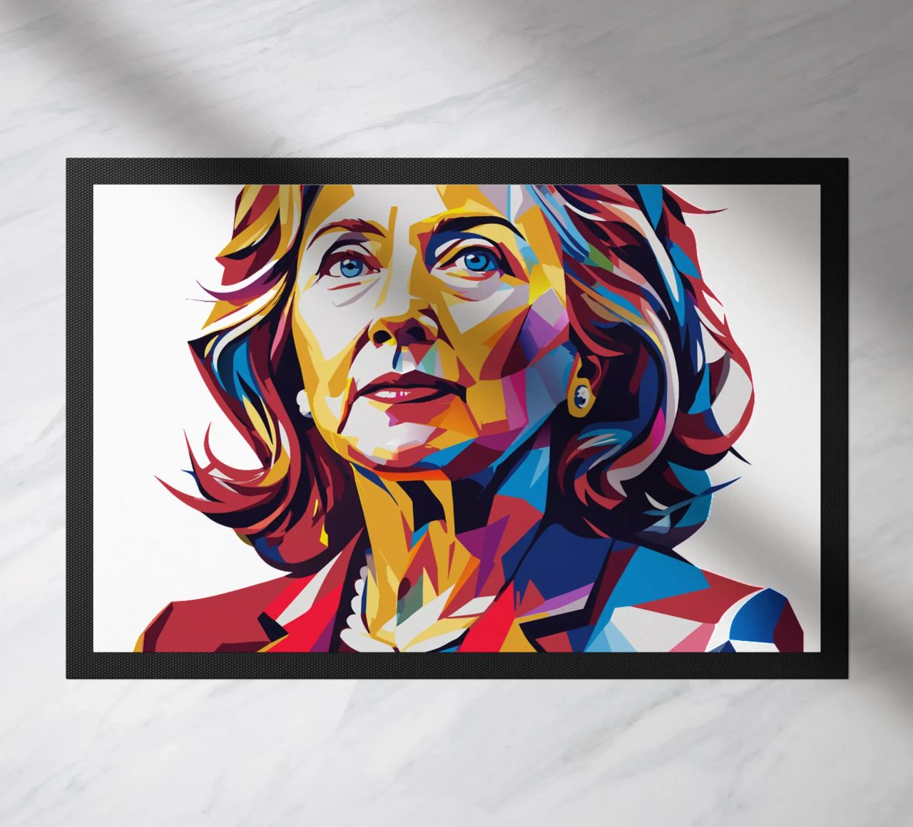 Hillary Clinton in WPAP Pop Art zerbino da vectorartnesia