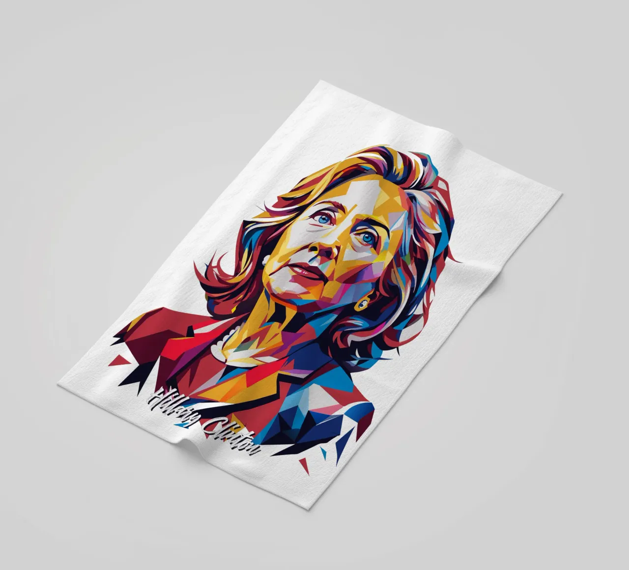 Hillary Clinton in WPAP Pop Art telo mare da vectorartnesia