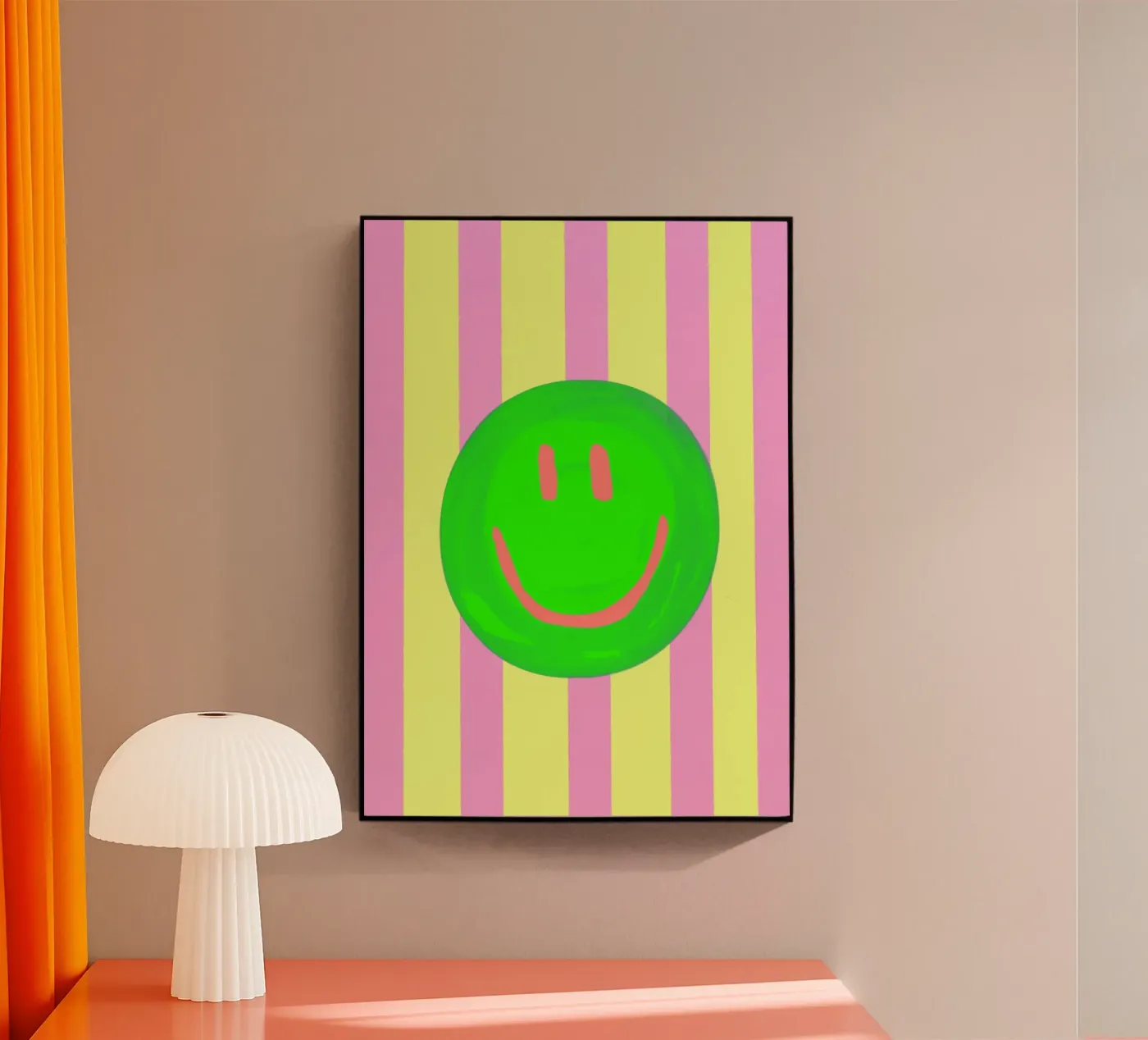 Smiley Acryl-Glas von Art House