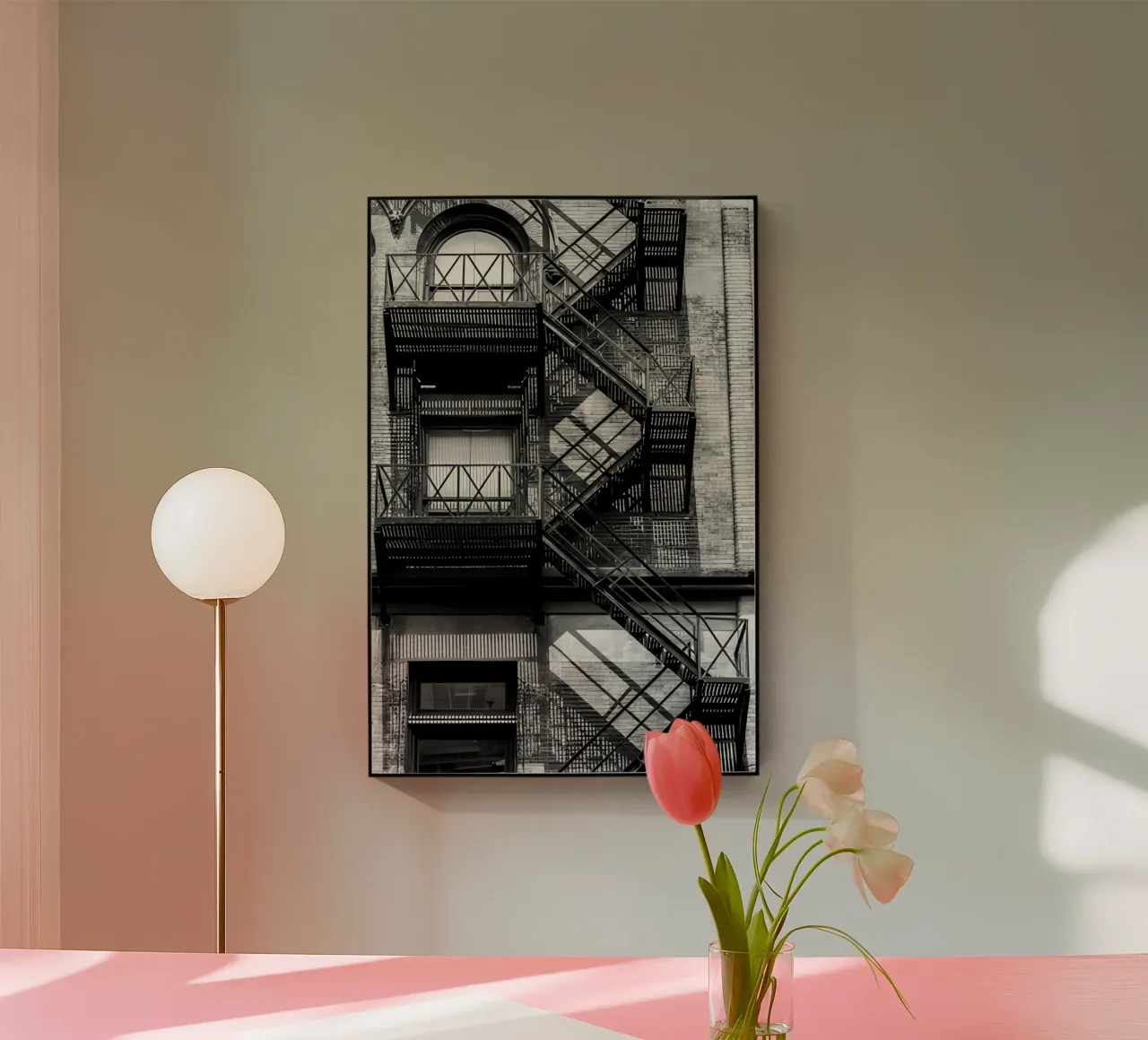 Geveltrap acryl van Holdgray