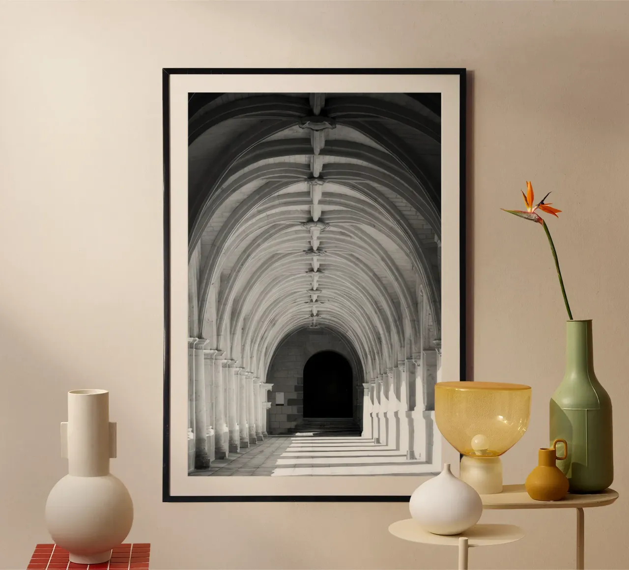 Gothic light lines poster by Holdgray