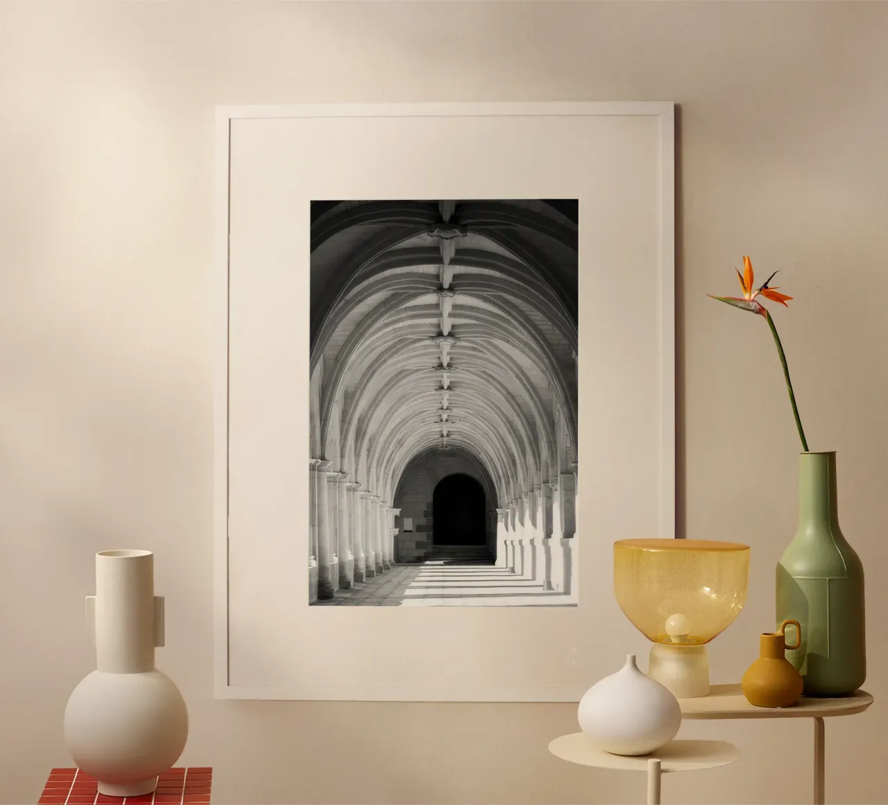 Gothic light lines poster by Holdgray