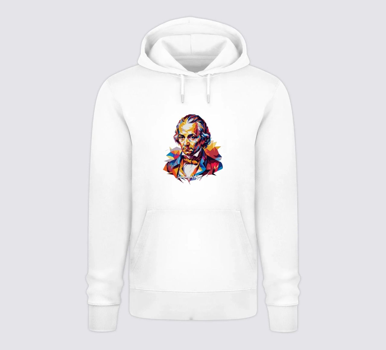 Immanuel Kant in WPAP Pop Art felpa con cappuccio da vectorartnesia