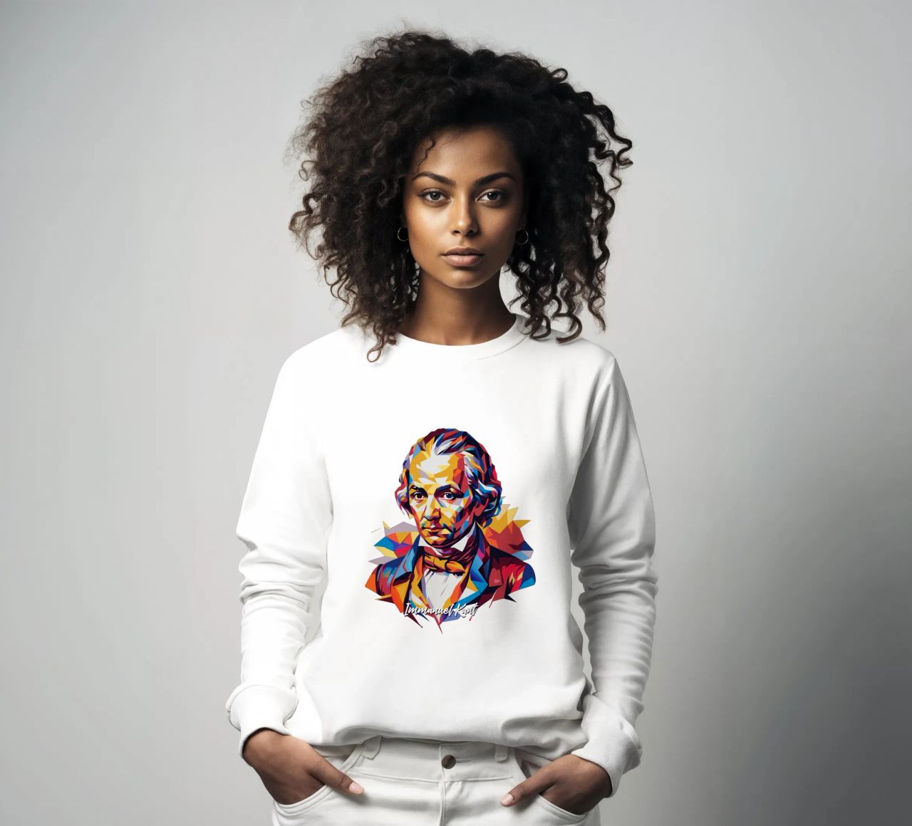 Immanuel Kant in WPAP Pop Art felpa da vectorartnesia