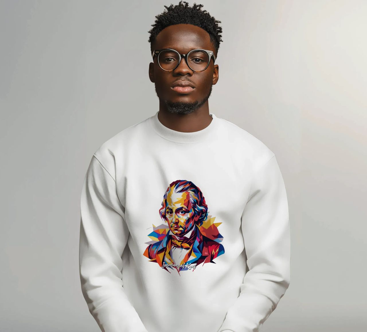 Immanuel Kant in WPAP Pop Art felpa da vectorartnesia