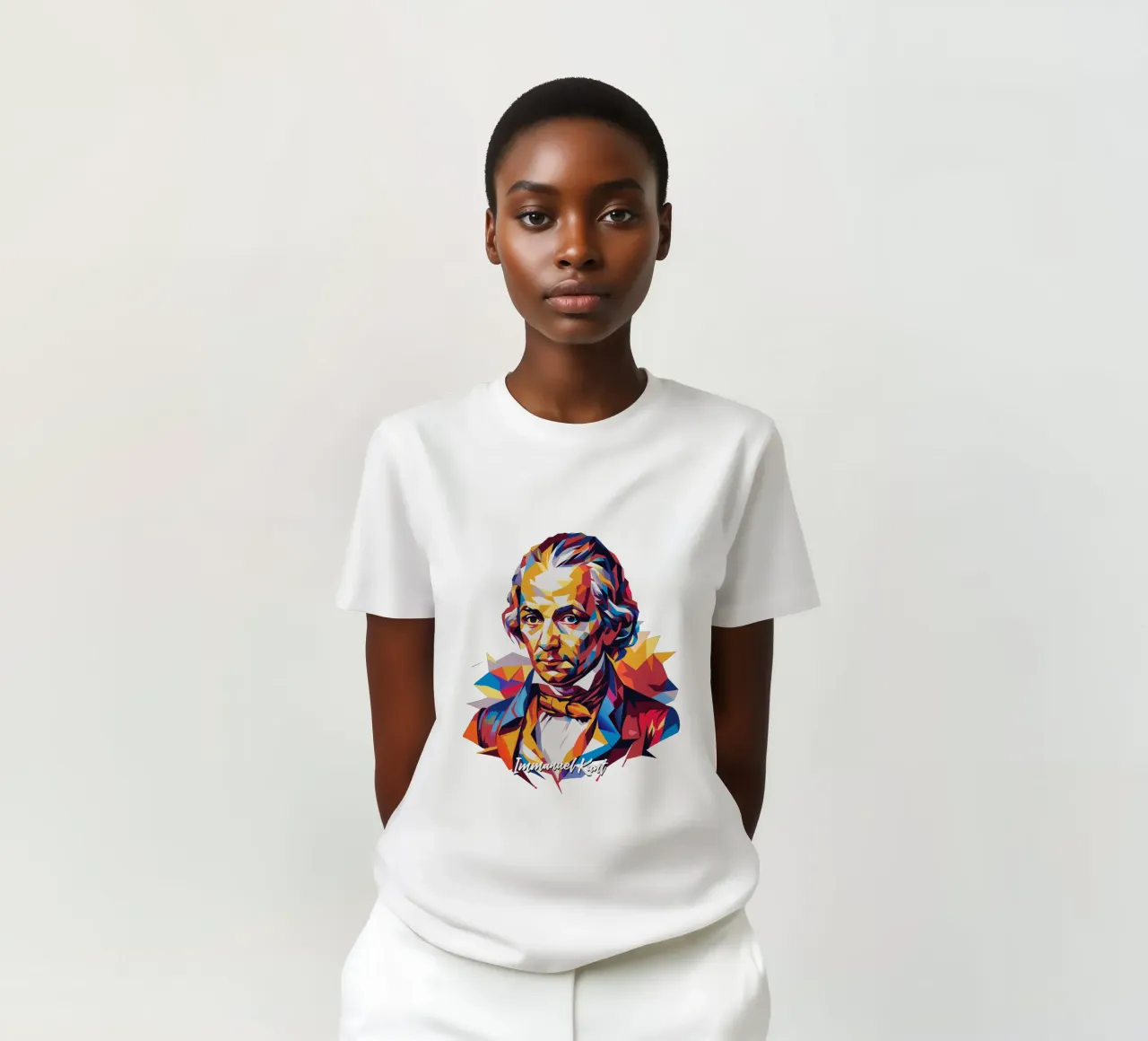 Immanuel Kant in WPAP Pop Art t-shirt da vectorartnesia