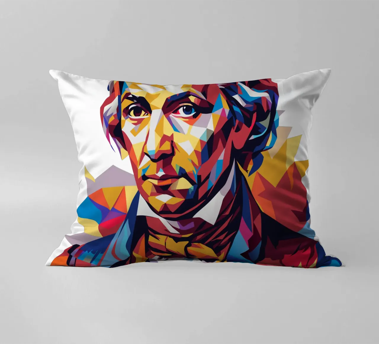 Immanuel Kant in WPAP Pop Art cuscino da vectorartnesia