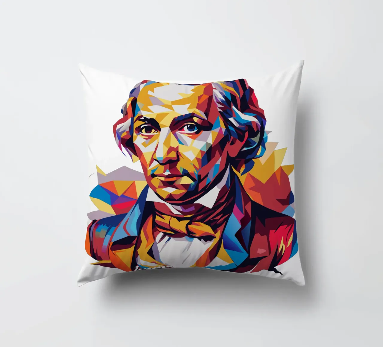 Immanuel Kant in WPAP Pop Art cuscino da vectorartnesia