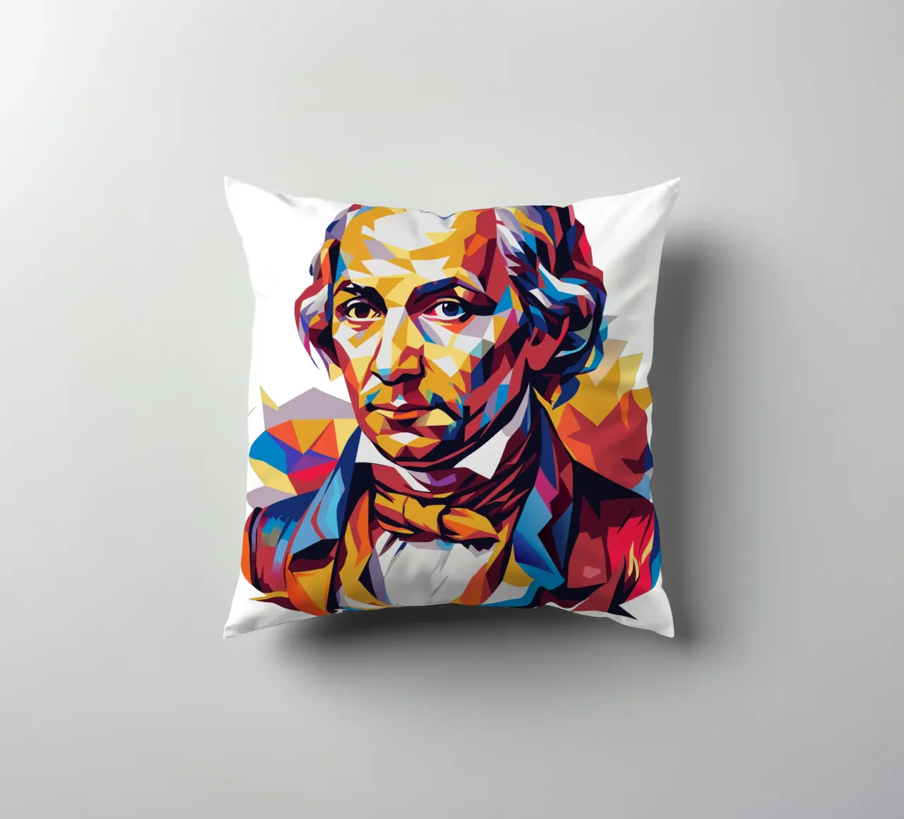 Immanuel Kant in WPAP Pop Art cuscino da vectorartnesia