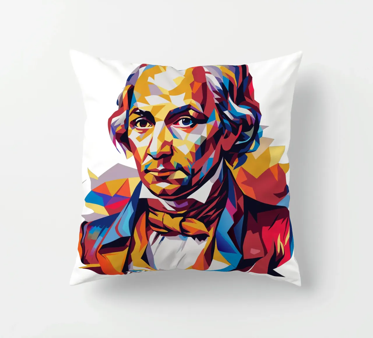 Immanuel Kant in WPAP Pop Art cuscino da vectorartnesia