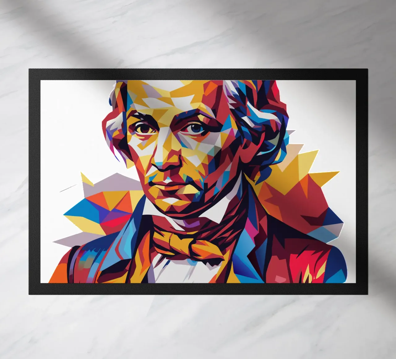 Immanuel Kant in WPAP Pop Art felpudo de vectorartnesia