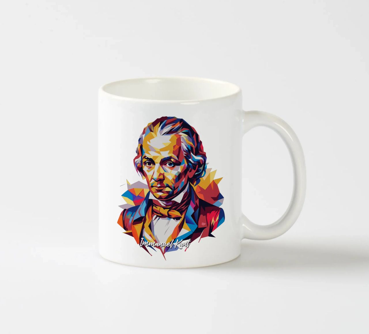 Immanuel Kant in WPAP Pop Art tazza in ceramica da vectorartnesia