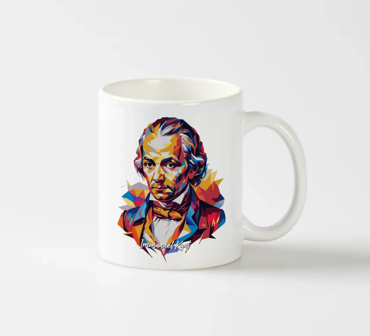 Immanuel Kant in WPAP Pop Art tazza in ceramica da vectorartnesia
