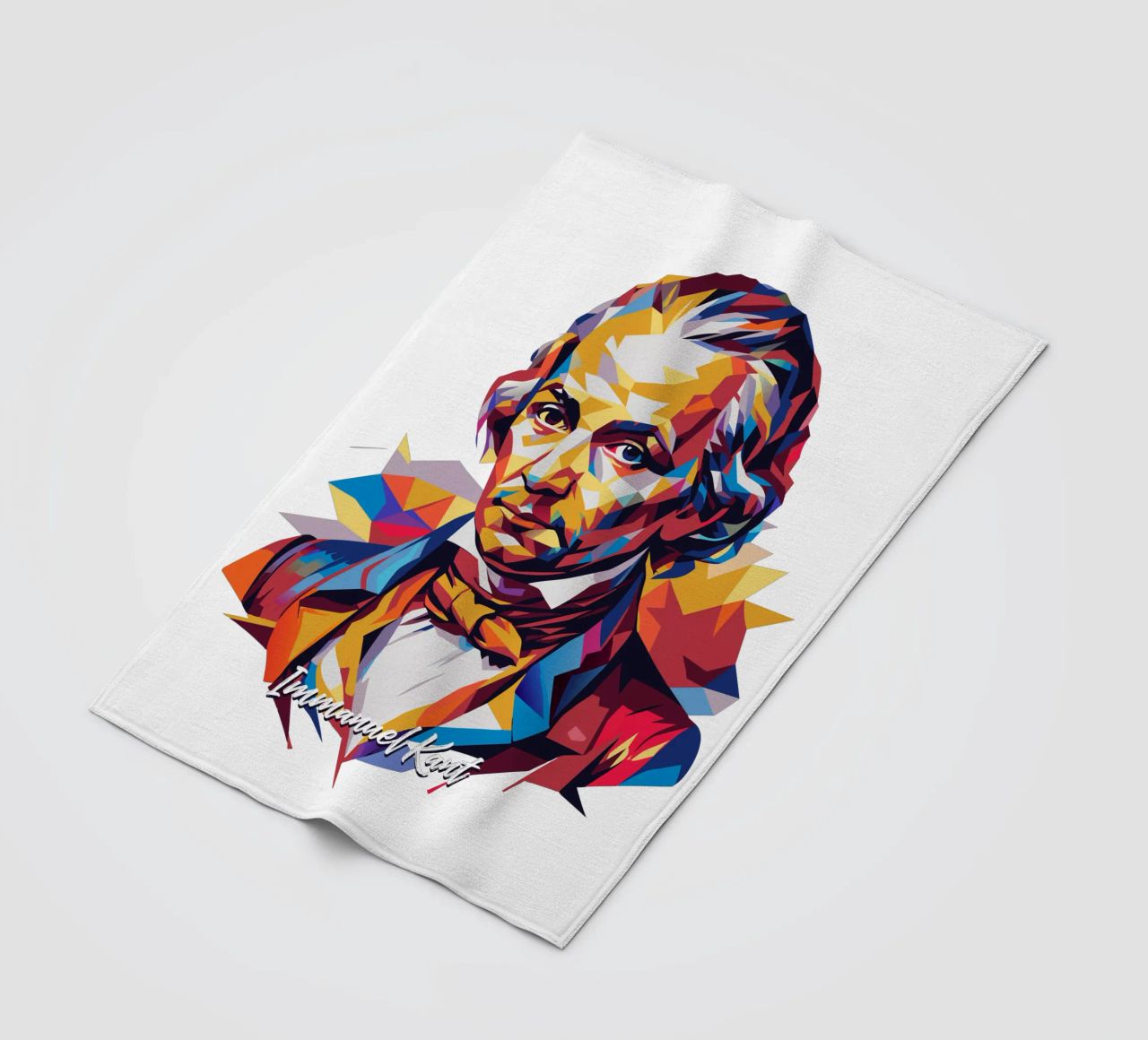 Immanuel Kant in WPAP Pop Art coperta in pile da vectorartnesia
