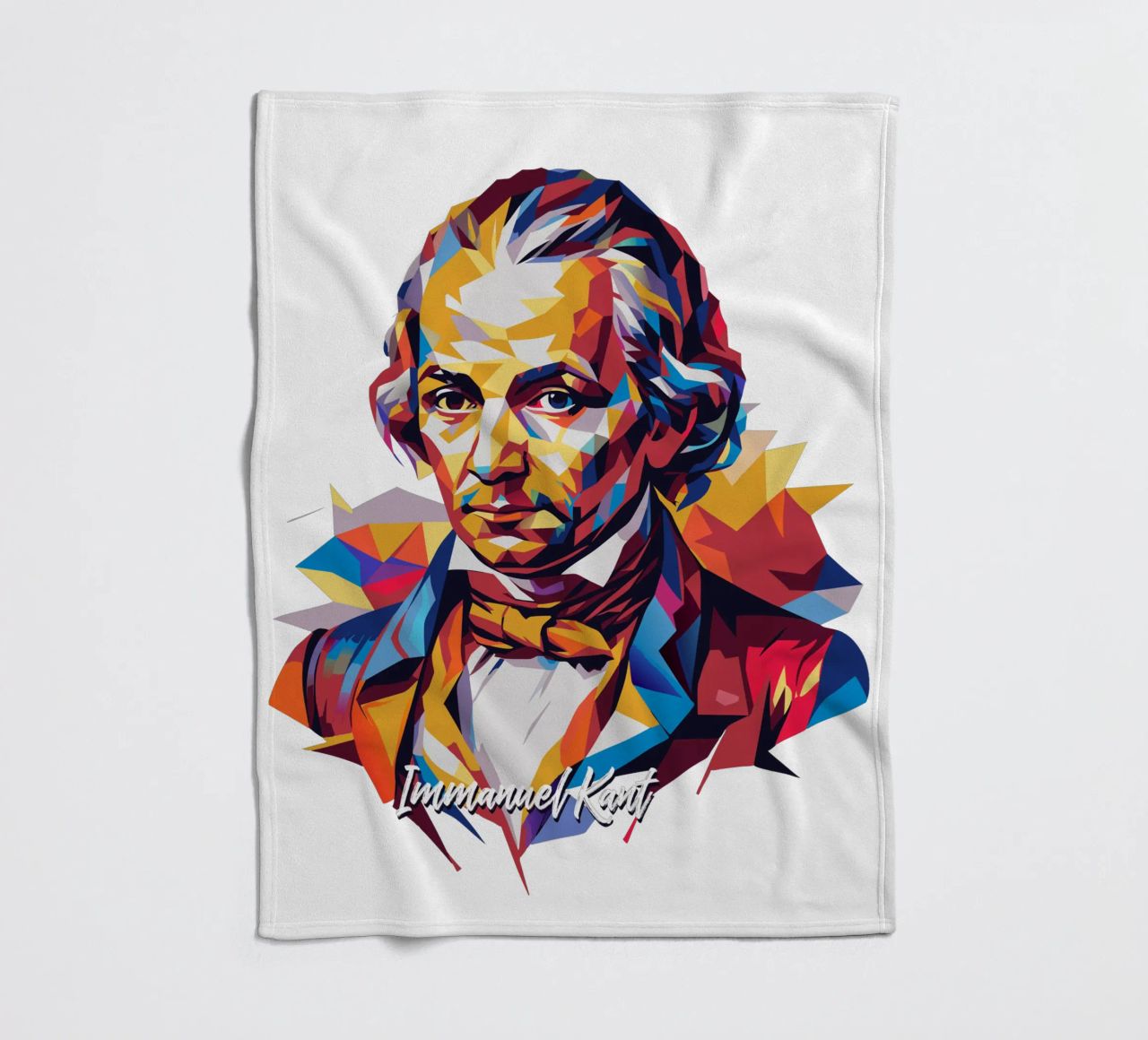 Immanuel Kant in WPAP Pop Art coperta in pile da vectorartnesia