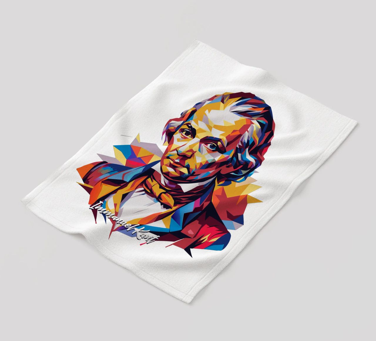 Immanuel Kant in WPAP Pop Art coperta in pile da vectorartnesia