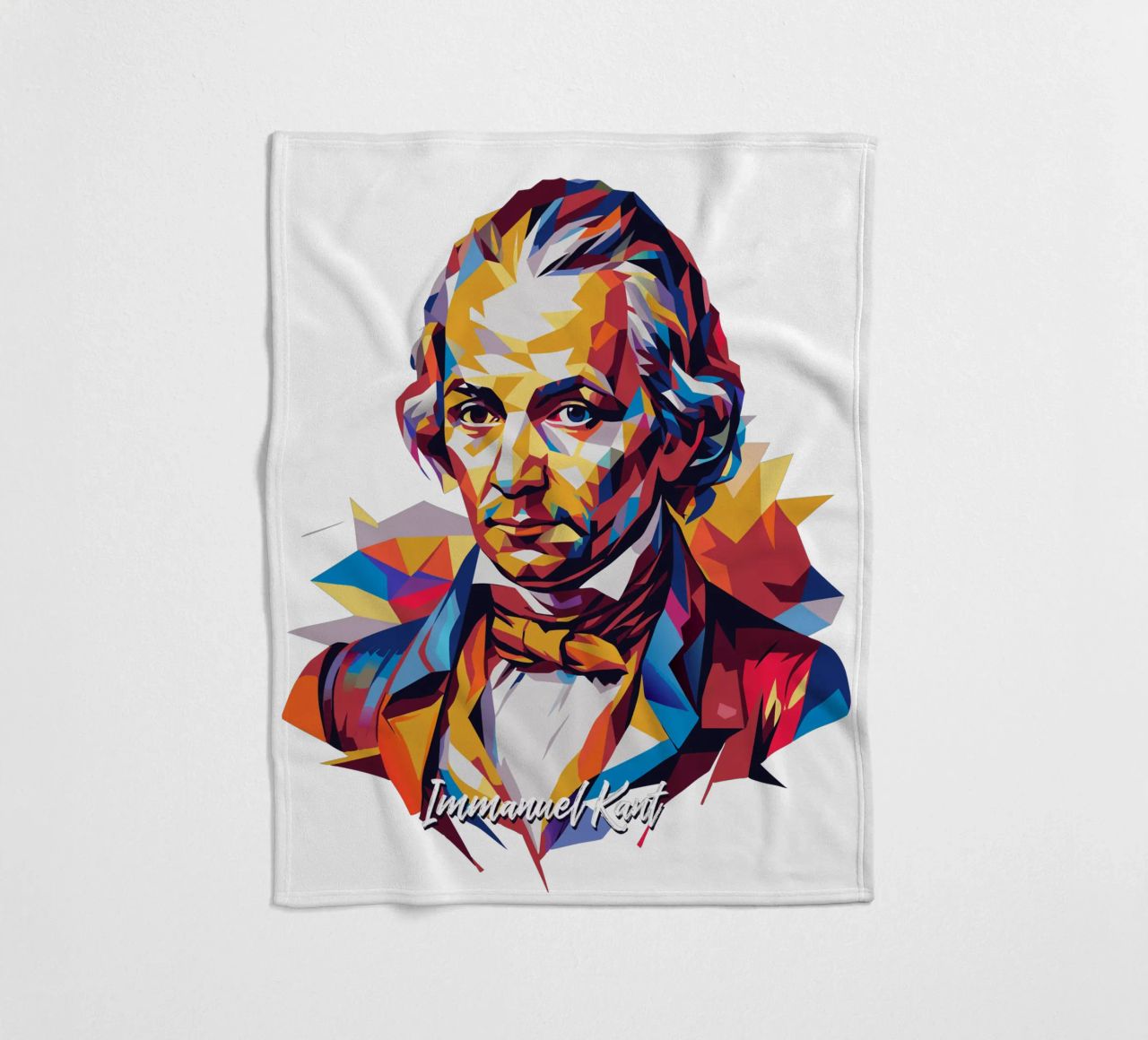 Immanuel Kant in WPAP Pop Art coperta in pile da vectorartnesia