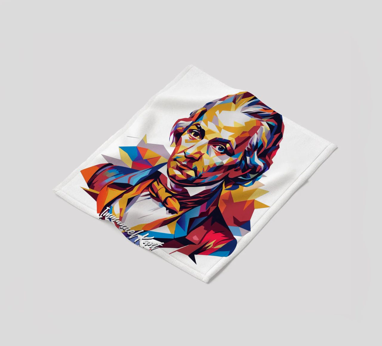 Immanuel Kant in WPAP Pop Art coperta in pile da vectorartnesia