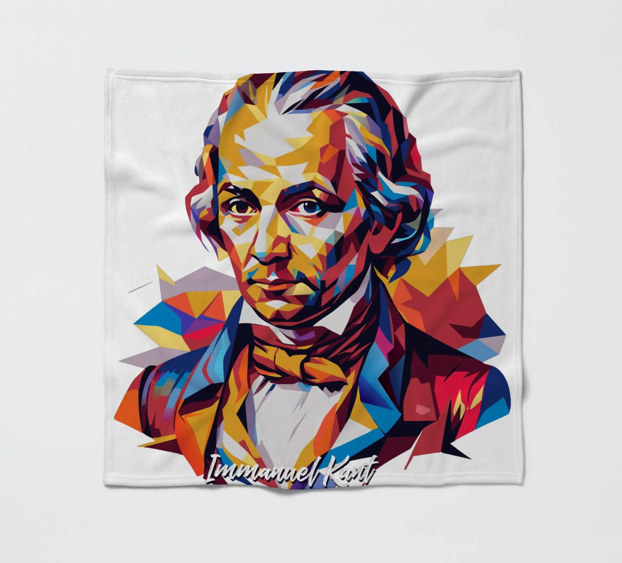 Immanuel Kant in WPAP Pop Art coperta in pile da vectorartnesia
