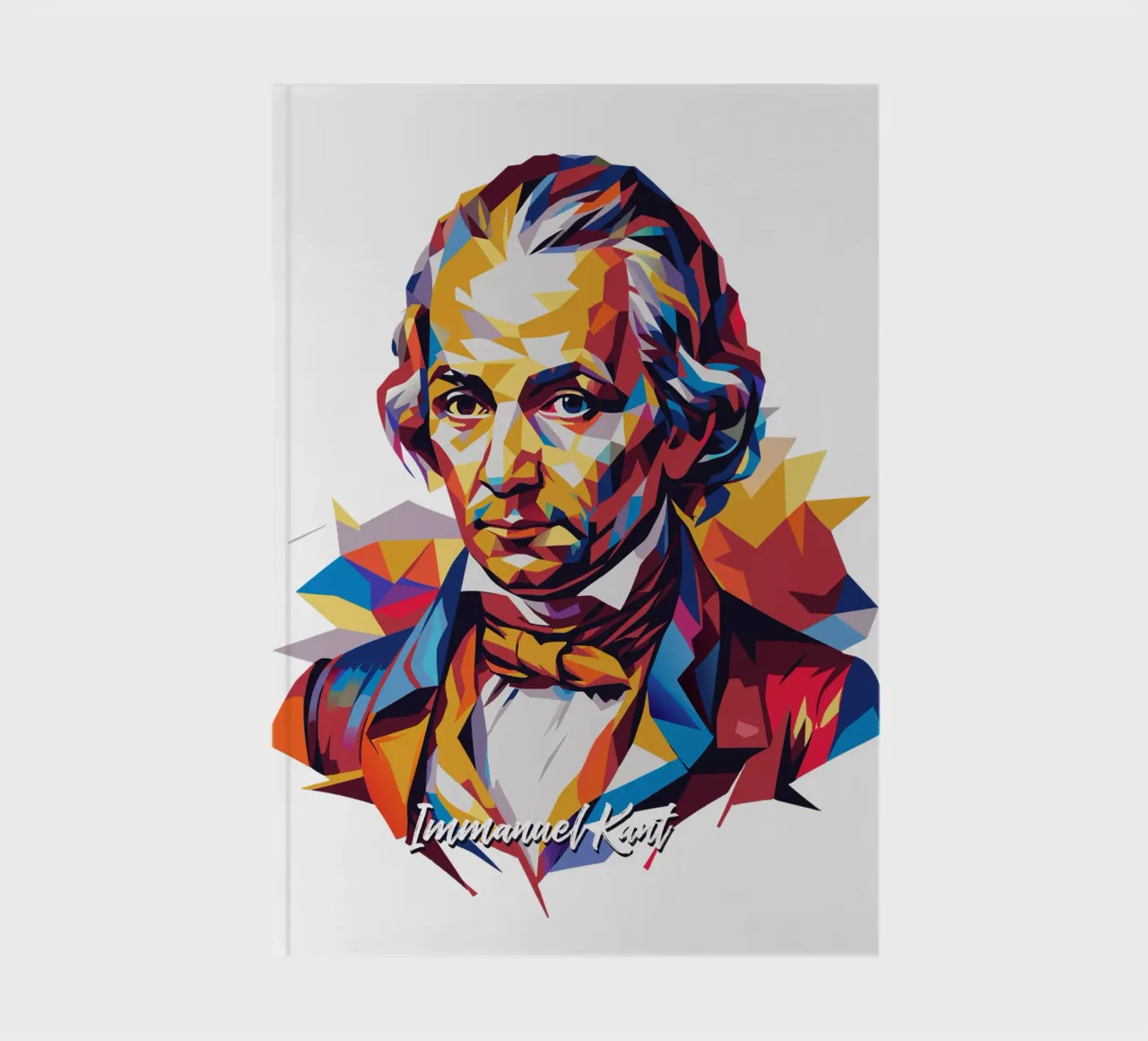 Immanuel Kant in WPAP Pop Art notebook by vectorartnesia