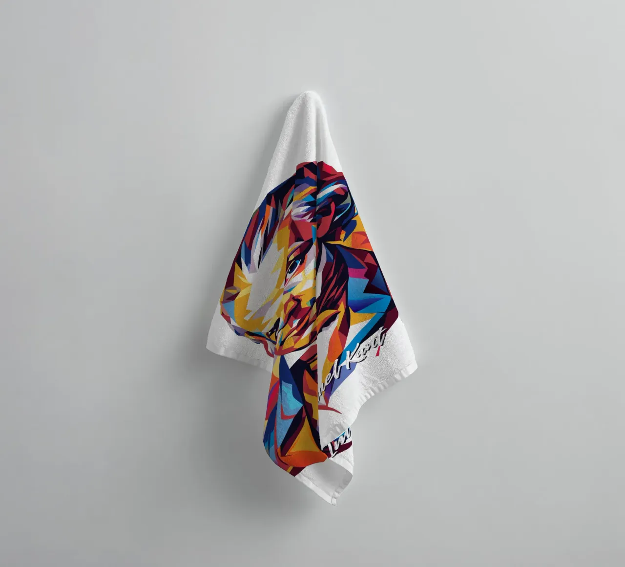 Immanuel Kant in WPAP Pop Art Handtuch von vectorartnesia