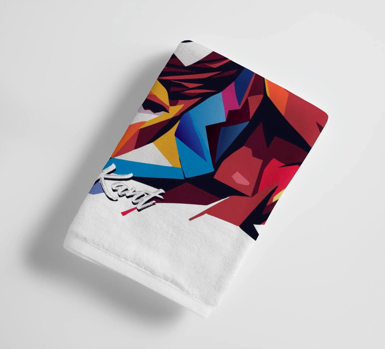 Immanuel Kant in WPAP Pop Art asciugamano da bagno da vectorartnesia