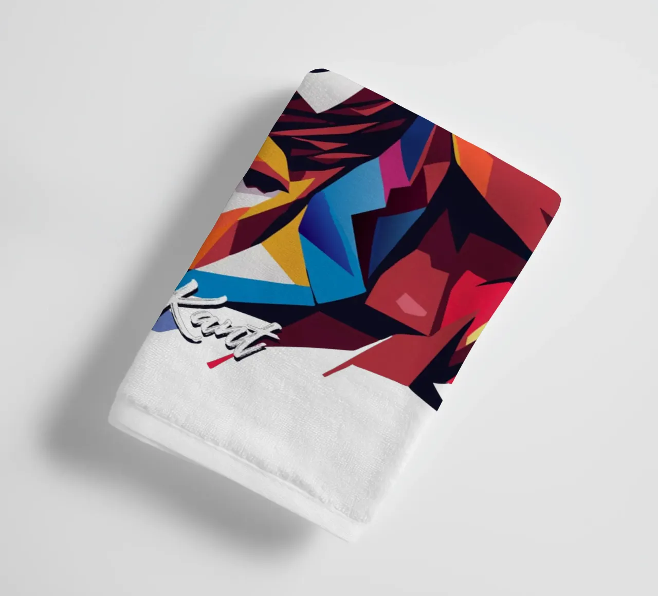 Immanuel Kant in WPAP Pop Art Handtuch von vectorartnesia