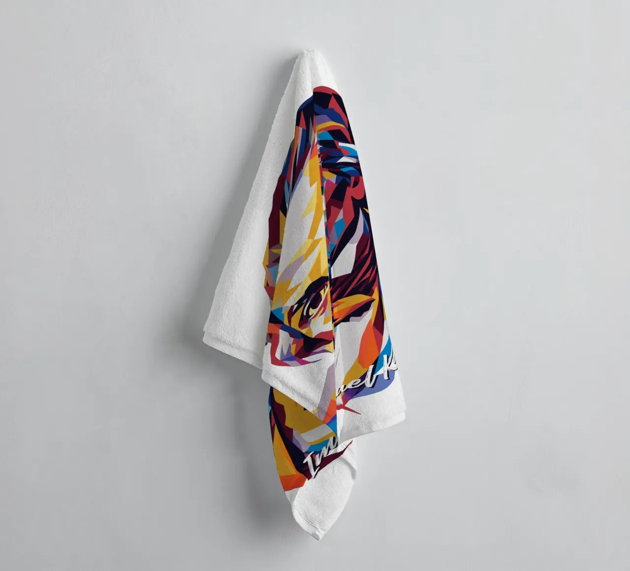 Immanuel Kant in WPAP Pop Art Handtuch von vectorartnesia