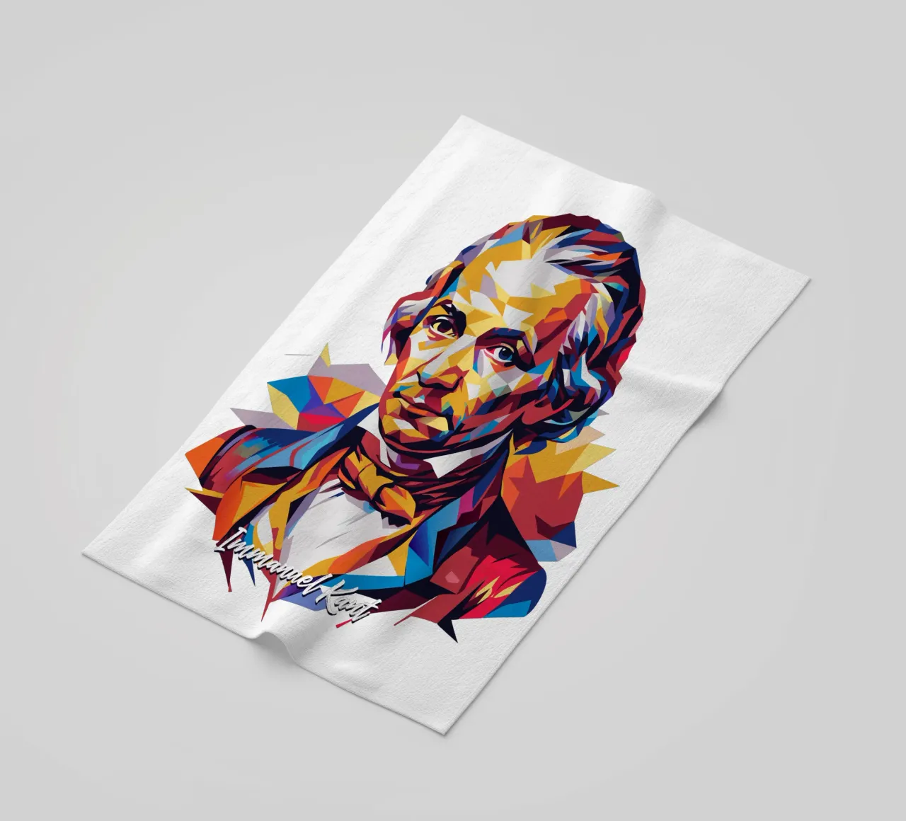 Immanuel Kant in WPAP Pop Art toalla de playa de vectorartnesia