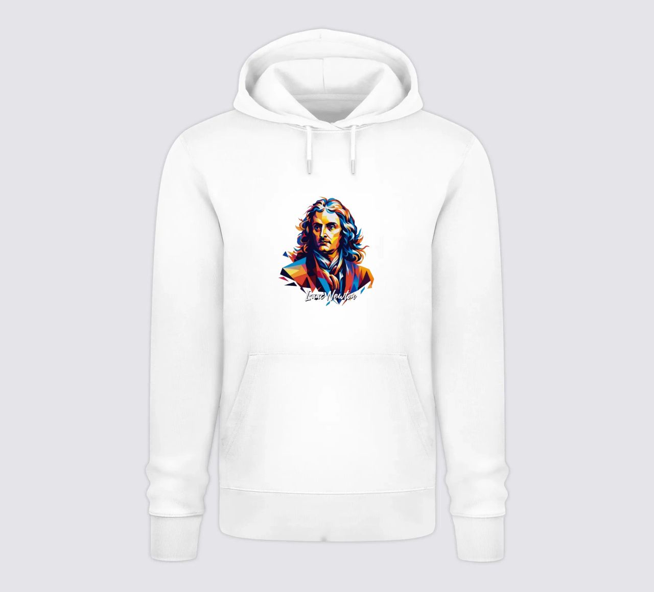Isaac Newton in WPAP Pop Art felpa con cappuccio da vectorartnesia