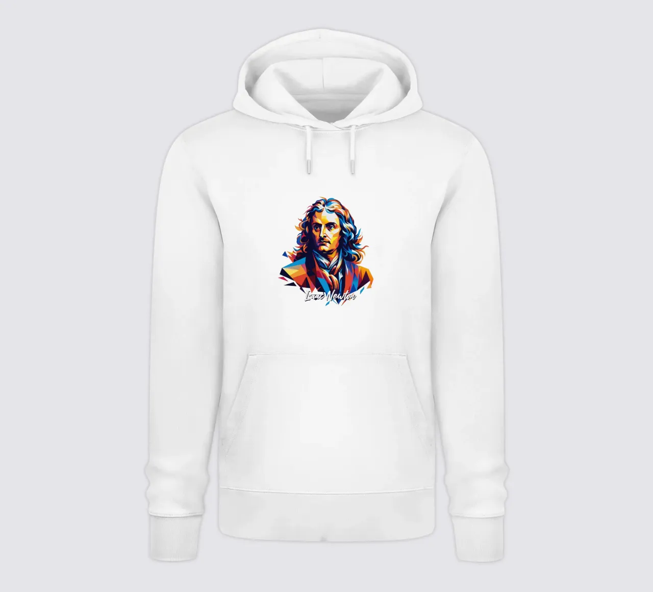 Isaac Newton in WPAP Pop Art felpa con cappuccio da vectorartnesia