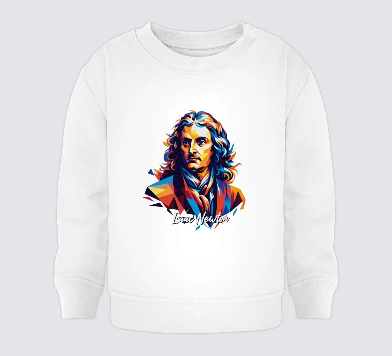 Isaac Newton in WPAP Pop Art felpa neonato da vectorartnesia