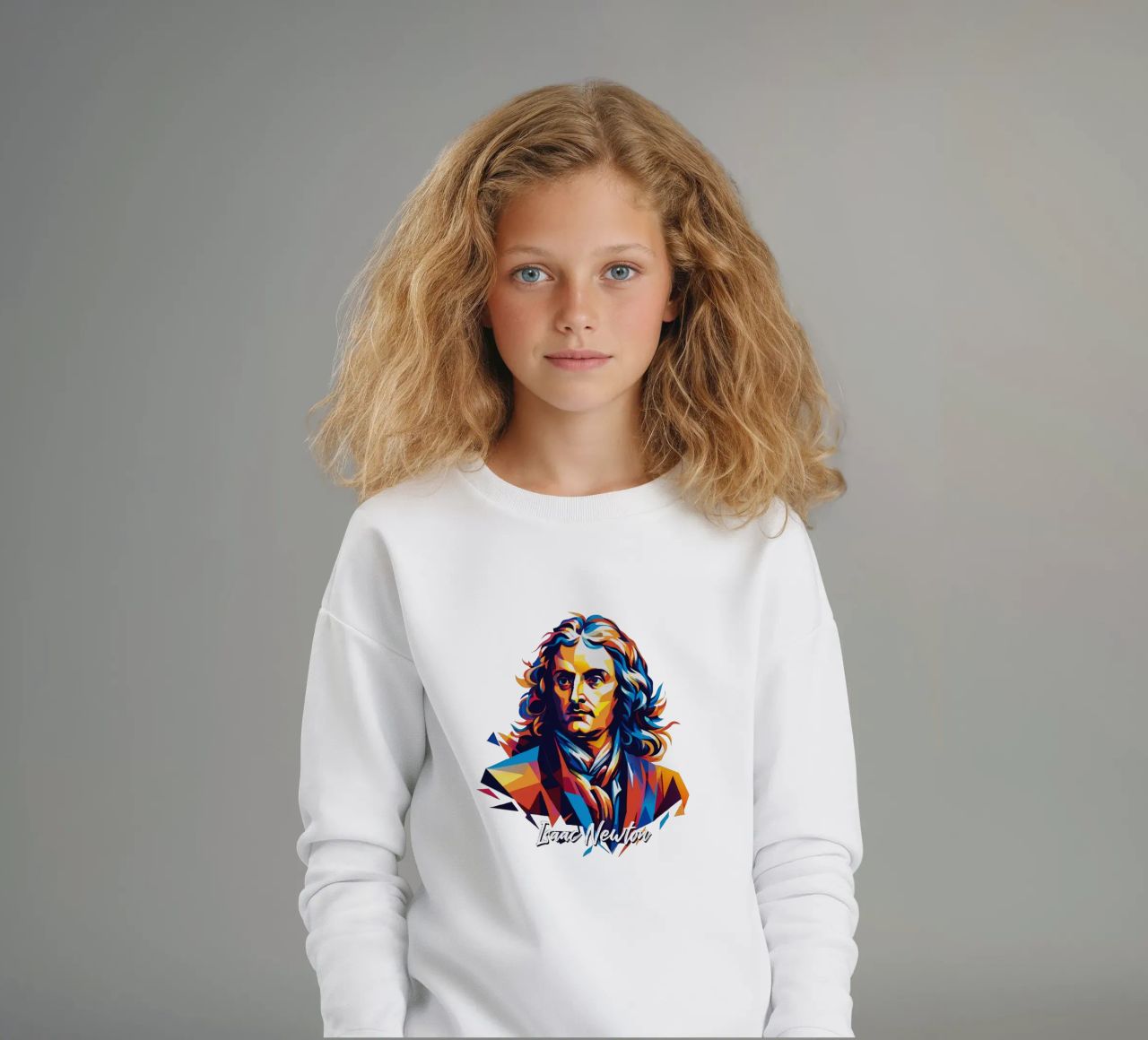Isaac Newton in WPAP Pop Art felpa bambino da vectorartnesia