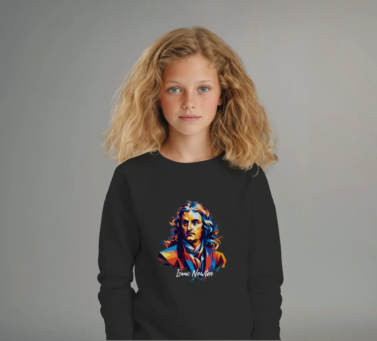 Isaac Newton in WPAP Pop Art felpa bambino da vectorartnesia