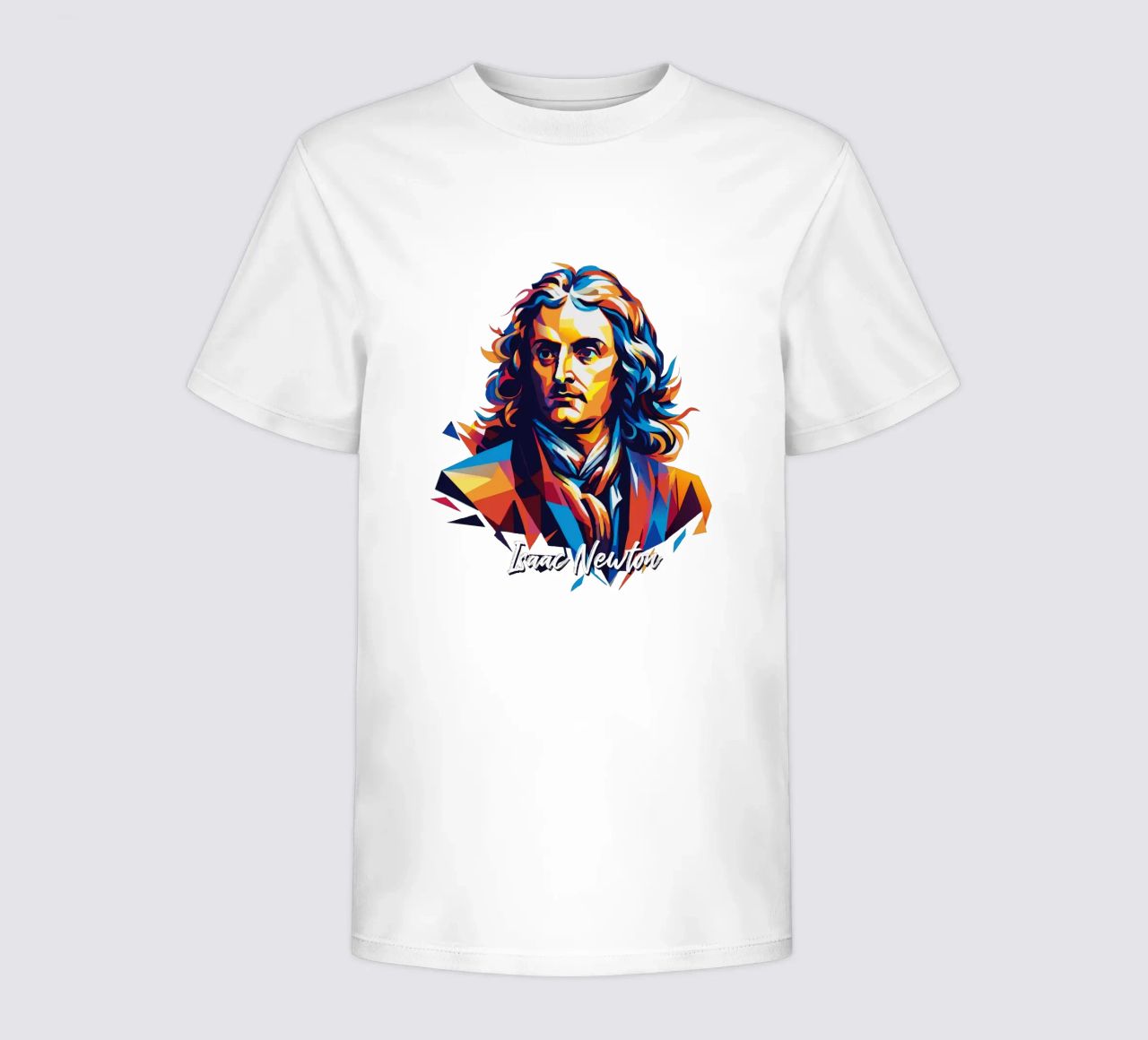 Isaac Newton in WPAP Pop Art t-shirt bambini da vectorartnesia
